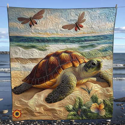 Dragonfly And Turtle WY2611002CL Quilt
