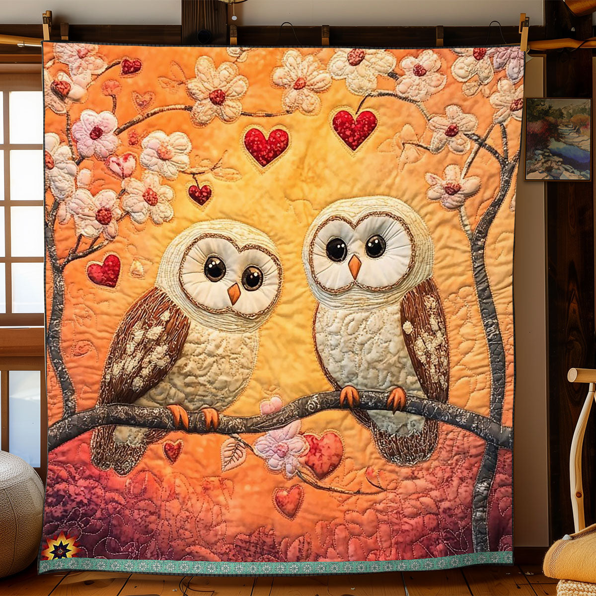 Love Owl WJ0912021CL Quilt