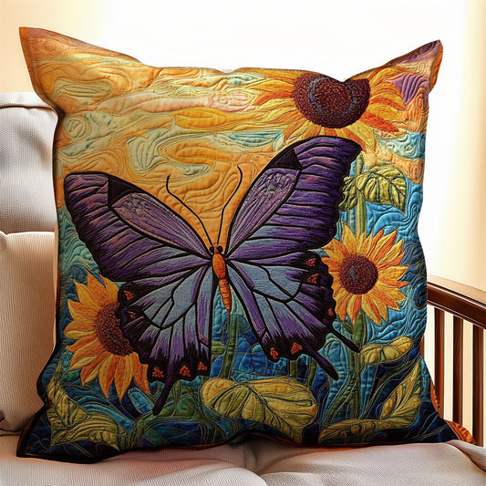 Butterfly Sunflower WX2001121CL Quilt Pillow Case