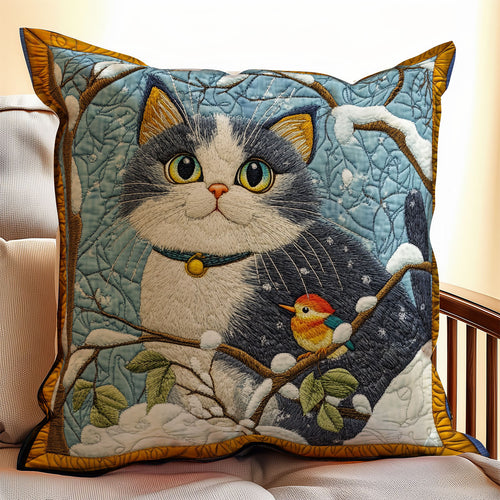 Cat Snow WX2001125CL Quilt Pillow Case