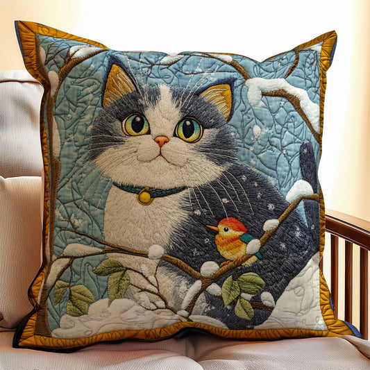 Cat Snow WX2001125CL Quilt Pillow Case