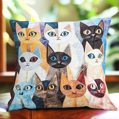 Funny Siamese Cat Collection WP0108051CL Quilt Pillow Case