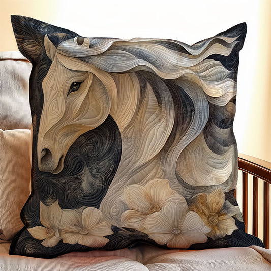 Horse Floral WX2001149CL Quilt Pillow Case