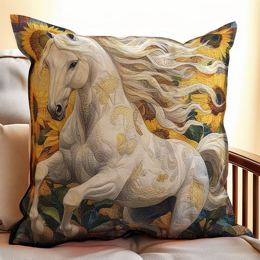 Horse Sunflower WX2001153CL Quilt Pillow Case