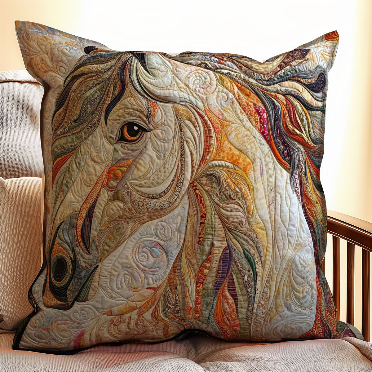 Horse WX2001143CL Quilt Pillow Case