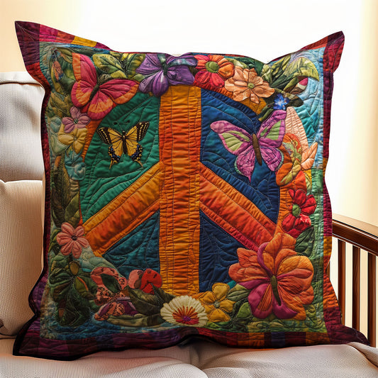 Peace Sign WX2001160CL Quilt Pillow Case