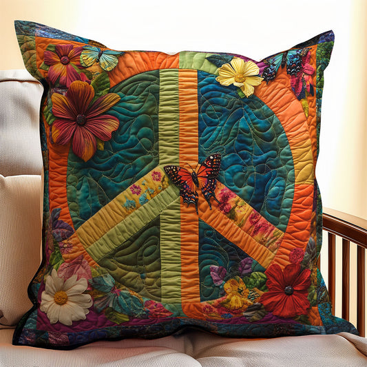 Peace Sign WX2001161CL Quilt Pillow Case