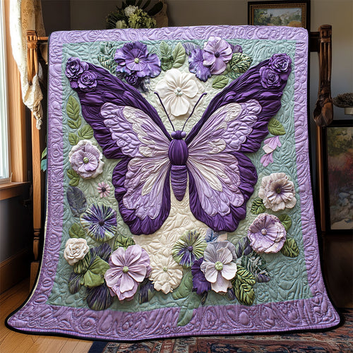 Purple Butterfly WX2802047CL Quilt