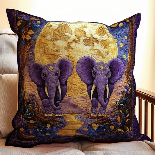 Purple Elephant WX2001162CL Quilt Pillow Case