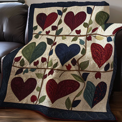 Armish Heart Leaves WP0108014CL Quilt