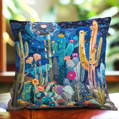 Cactus Blooming Nightsky WP3007016CL Quilt Pillow Case