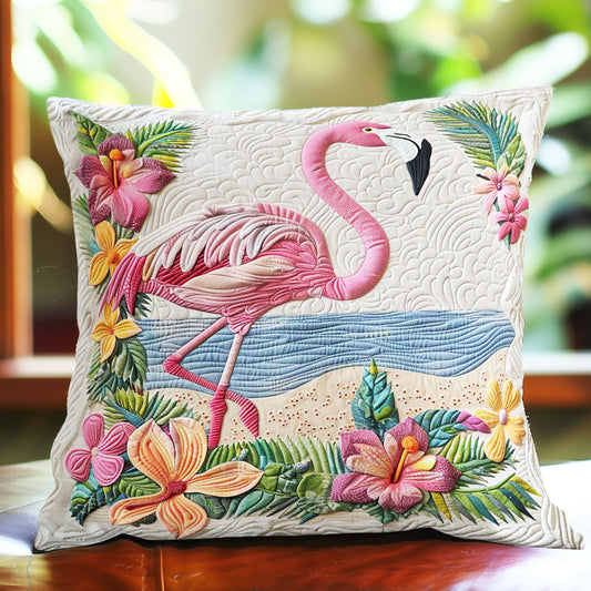 Flamingo Hawaii Beach WP3007010CL Quilt Pillow Case