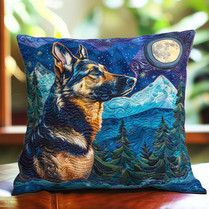 German Shepherd Moon WP3007002CL Quilt Pillow Case