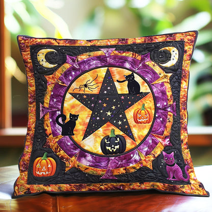 Halloween Pentacle Cat WP3007019CL Quilt Pillow Case