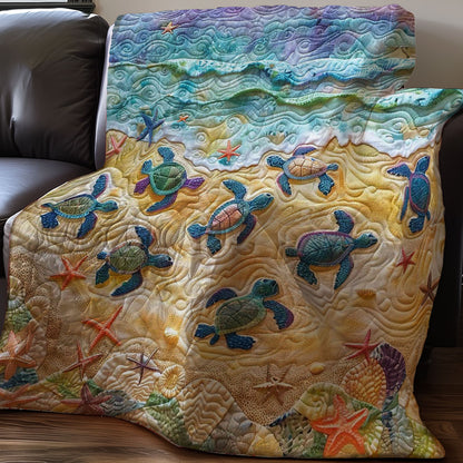 Little Sea Turtle Coastline WP0108019CL Quilt