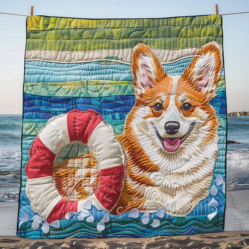 Summer Corgi WP2108039CL Quilt