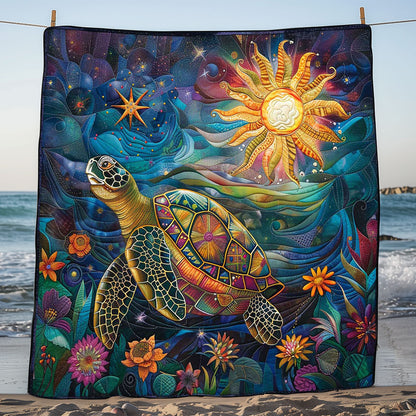 Turtle Flower Sun WP2108044CL Quilt