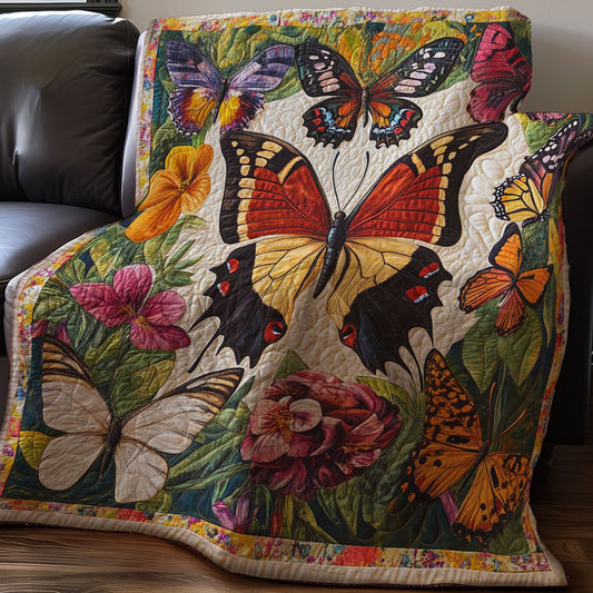 Vintage Butterflies Garden WP0108020CL Quilt
