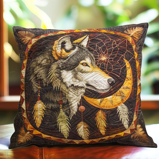 Vintage Wolf Dreamcatcher WP3007021CL Quilt Pillow Case