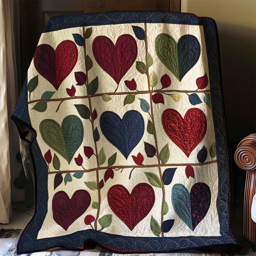 Armish Heart Leaves WP0108014CL Quilt
