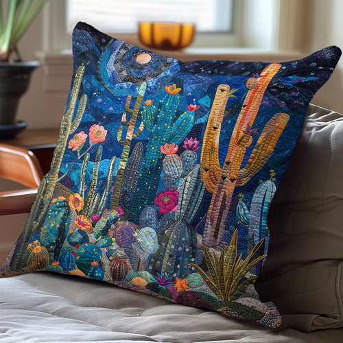 Cactus Blooming Nightsky WP3007016CL Quilt Pillow Case