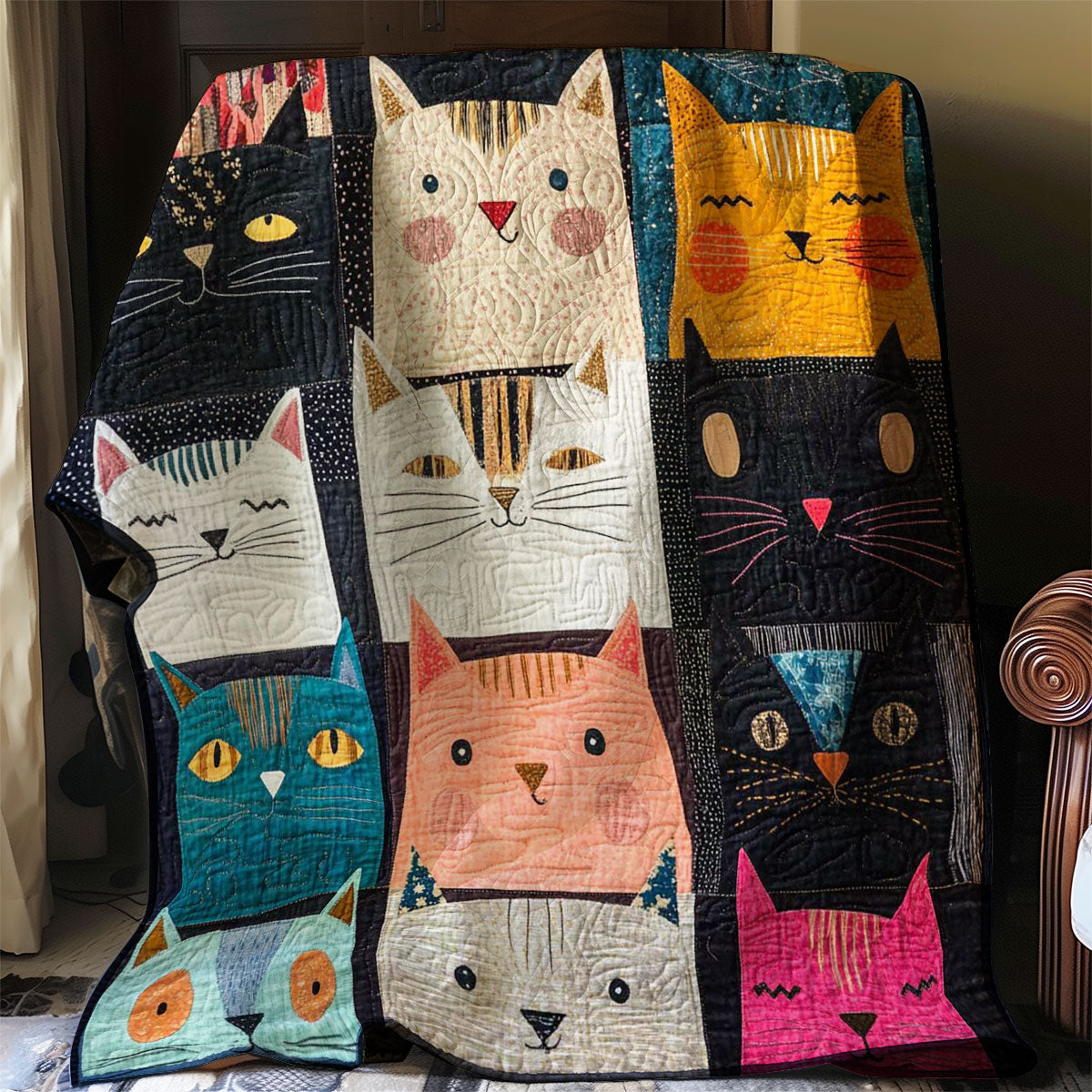 Cat Collection Emoji WP0108008CL Quilt