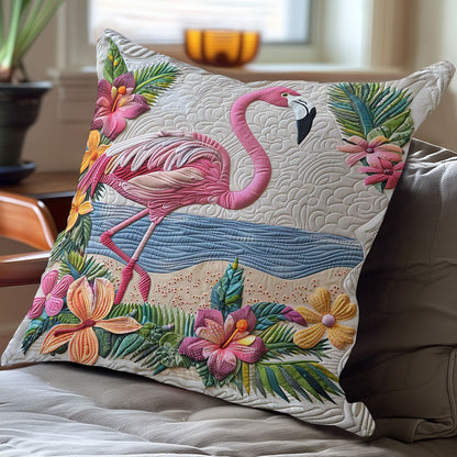 Flamingo Hawaii Beach WP3007010CL Quilt Pillow Case