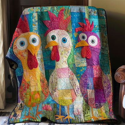 Patchwork Funny Chicken WP0108006CL Quilt