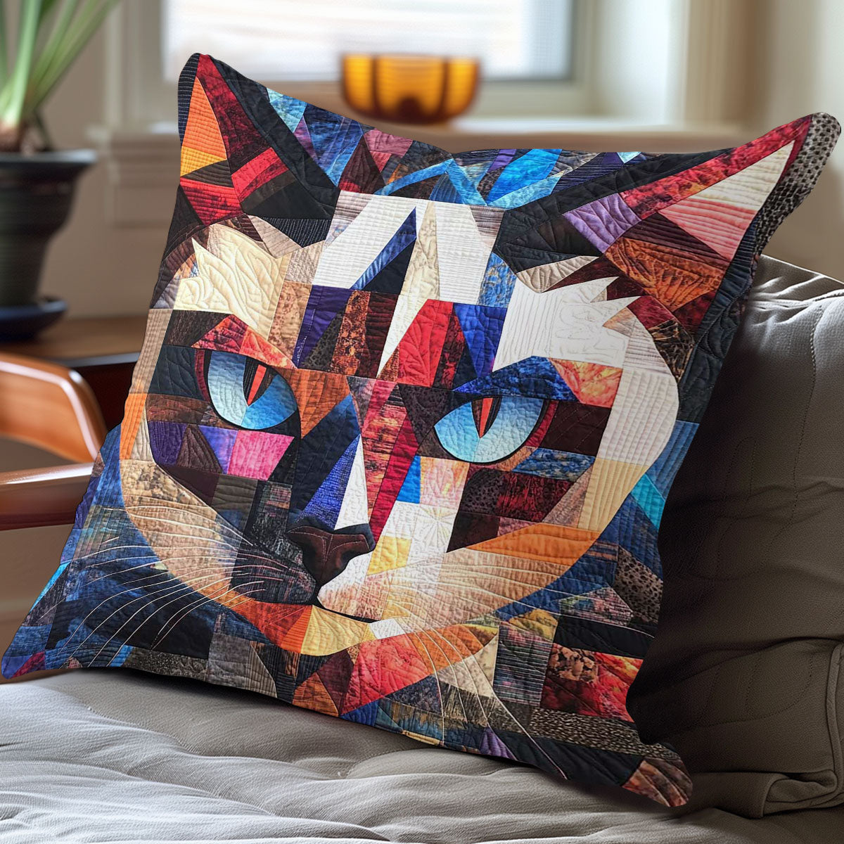 Siamese Cool Cat WP0108045CL Quilt Pillow Case