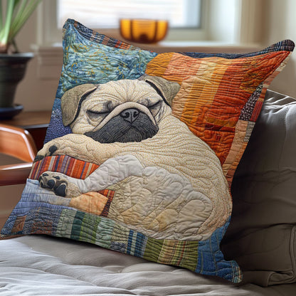 Sleeping Pugzzz WP0108029CL Quilt Pillow Case