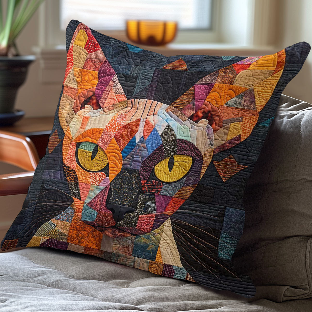 Sphynx Cat Portrait WP0108032CL Quilt Pillow Case