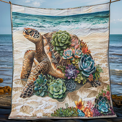 Succulent Turtle WP2008055CL Quilt