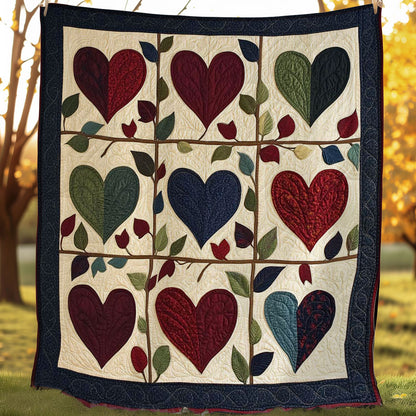 Armish Heart Leaves WP0108014CL Quilt