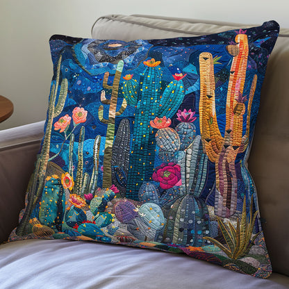 Cactus Blooming Nightsky WP3007016CL Quilt Pillow Case