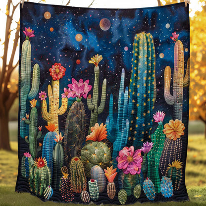 Cactus Nightsky Flowers WP0108003CL Quilt