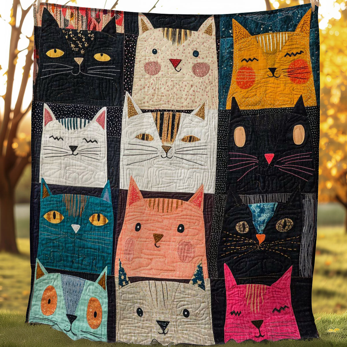 Cat Collection Emoji WP0108008CL Quilt