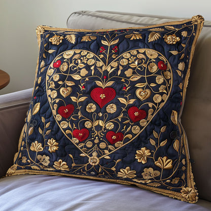 Heart Locks WP3007015CL Quilt Pillow Case