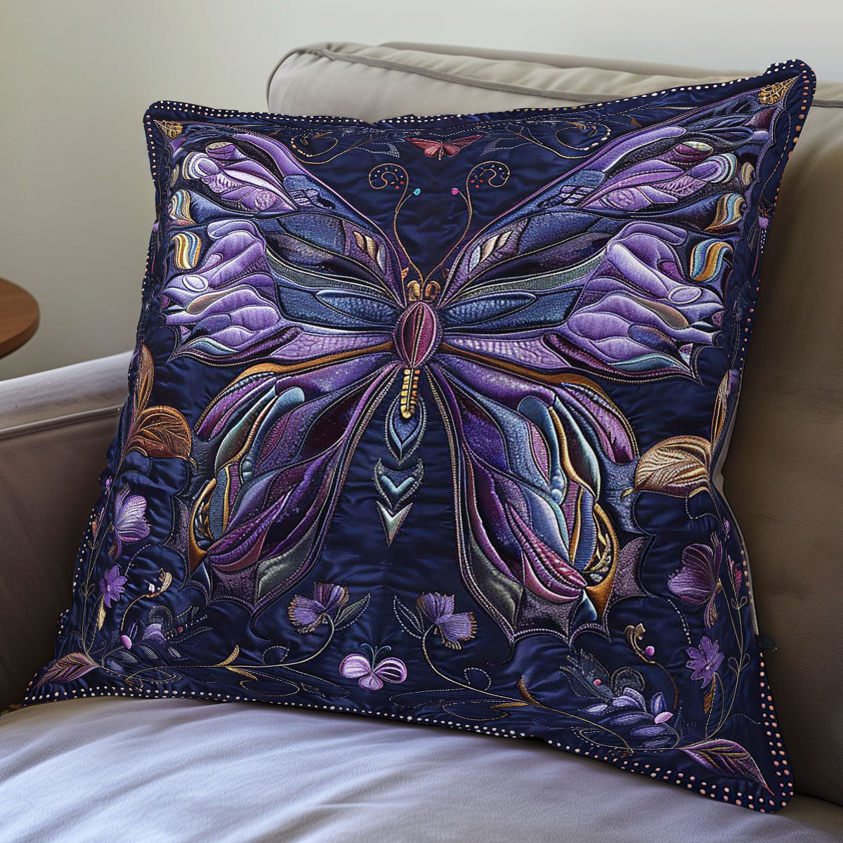 Night Butterfly Gem WP3007009CL Quilt Pillow Case