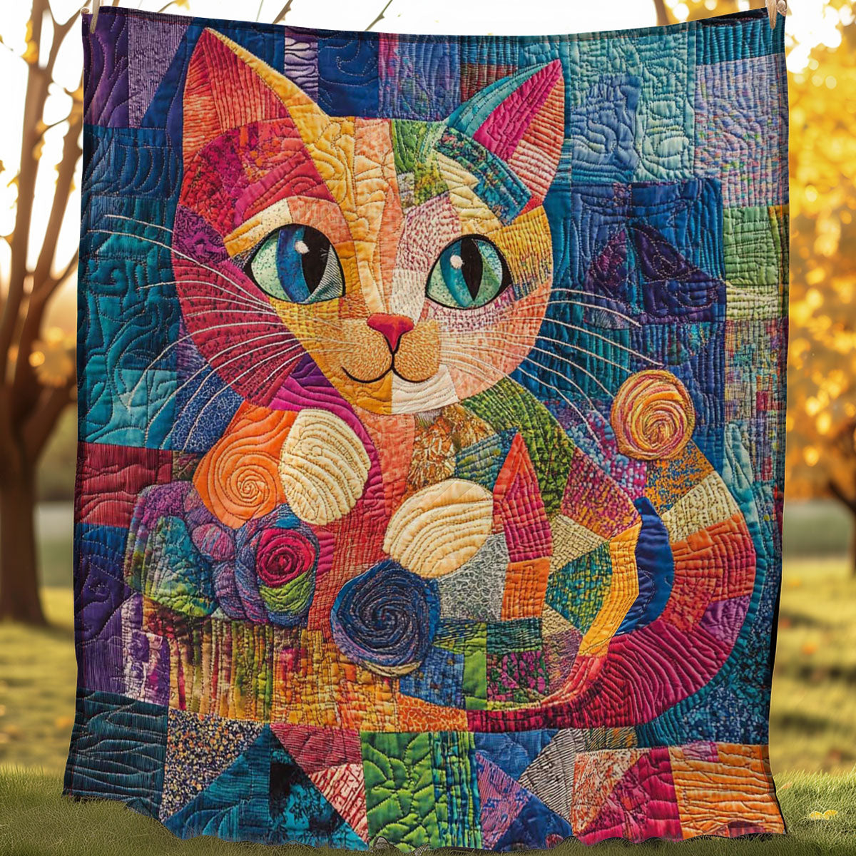 Playing Cat Yarns WP0108018CL Quilt