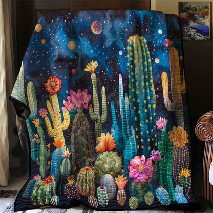 Cactus Nightsky Flowers WP0108003CL Quilt