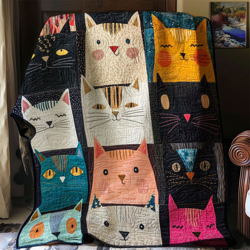 Cat Collection Emoji WP0108008CL Quilt