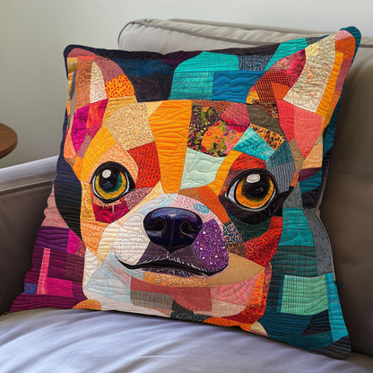 Chihuahua Portrait Patchwork WP0108035CL Quilt Pillow Case