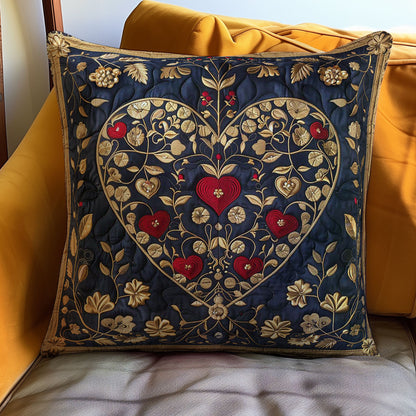 Heart Locks WP3007015CL Quilt Pillow Case