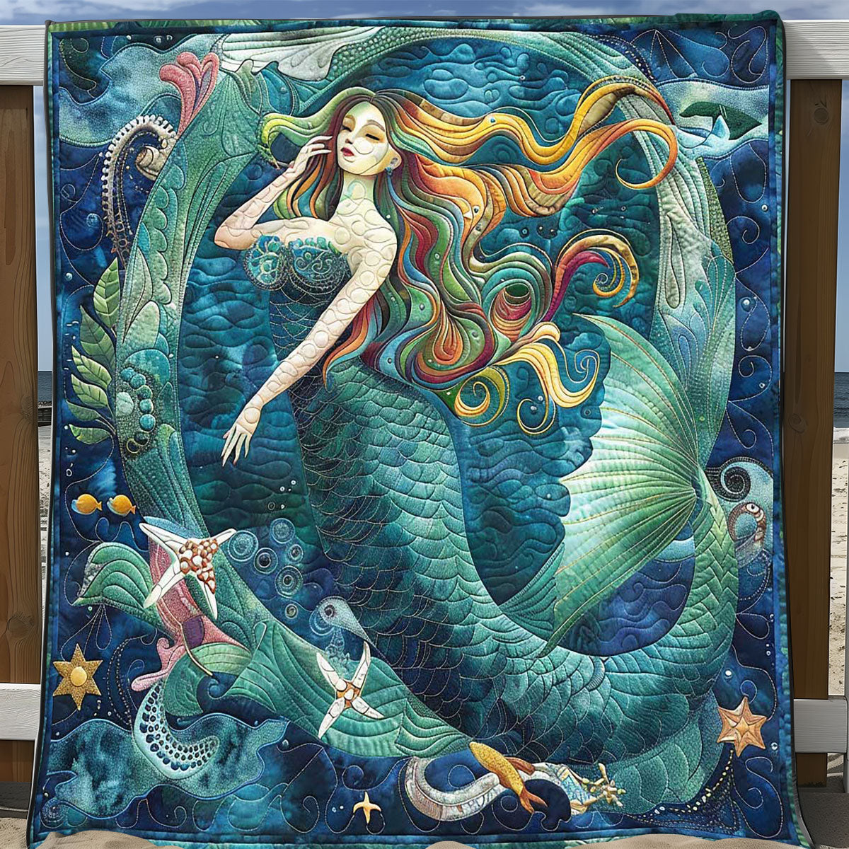 Mermaid Princess WP2108023CL Quilt