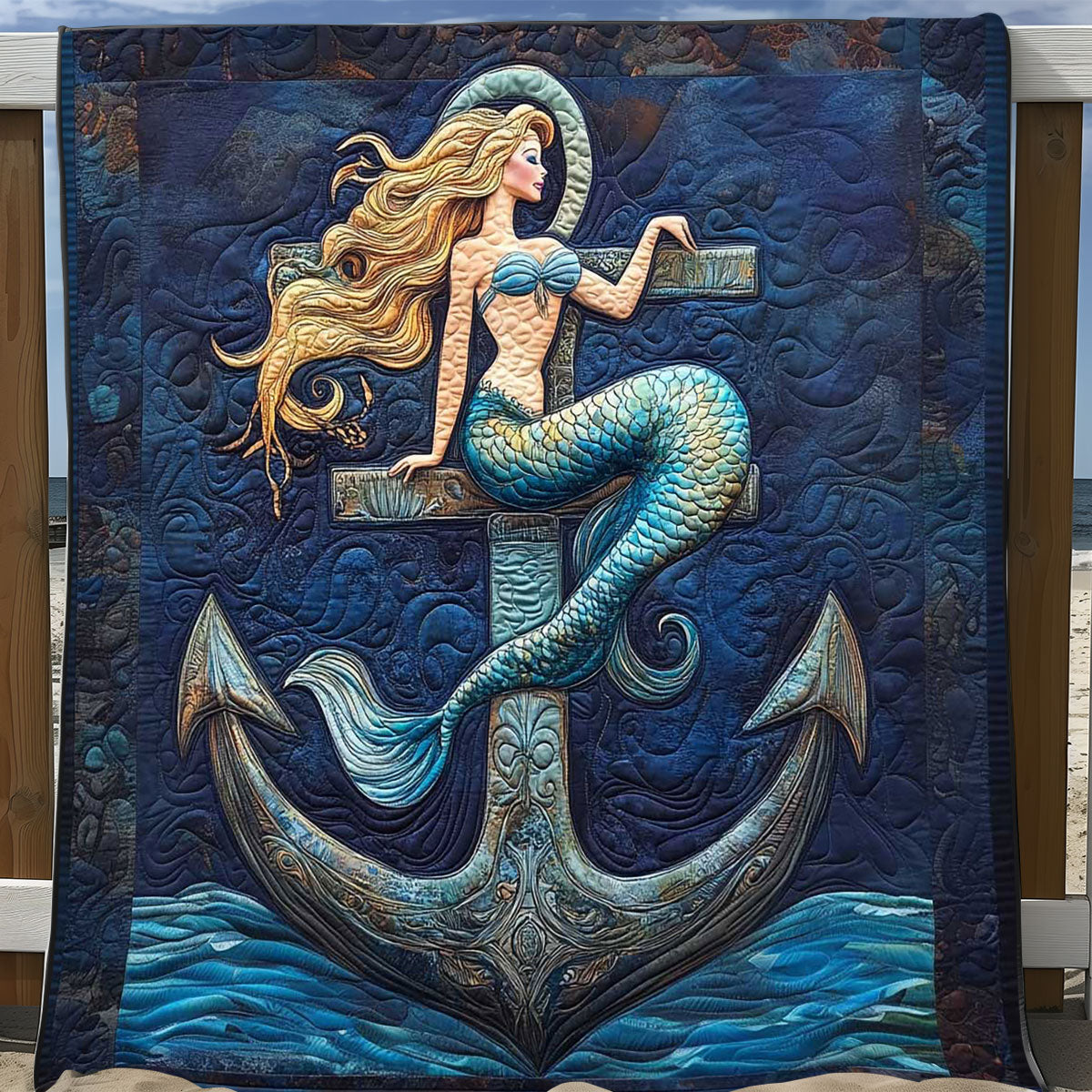 Mermaid Sea Goddes WP2108024CL Quilt