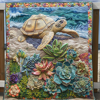 Succulent Sea Turtle WP2008054CL Quilt