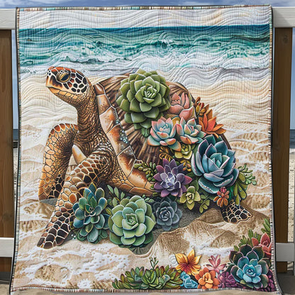 Succulent Turtle WP2008055CL Quilt