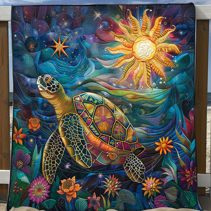 Turtle Flower Sun WP2108044CL Quilt