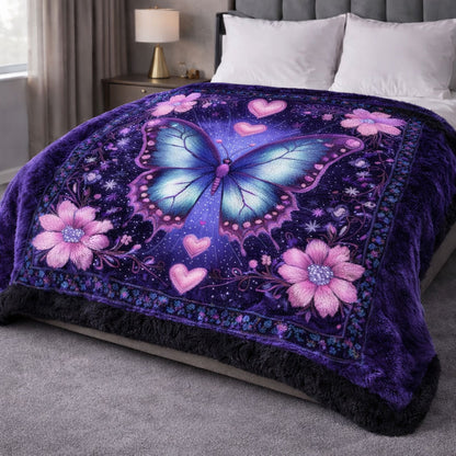 Mystic Butterfly CW1901001CL Faux Fur Throw Blanket