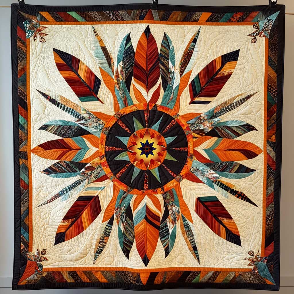 Native American Star Flower WP1211018CL Quilt